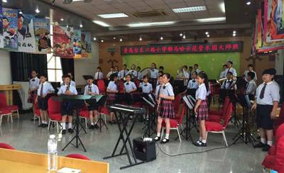 明升mansion示范乐团青岛台东六路小学管乐团大师班活动成功举办
